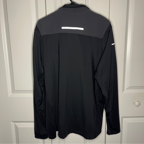 Nike Element Dri-Fit Quarter Zip Pullover Size XL Running Jacket Gray Neon Mens - Picture 6 of 8